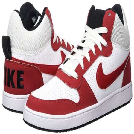 nike court borough white red